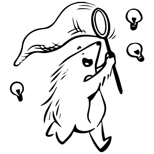 Quilliam catching ideas.